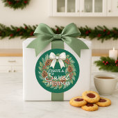 Custom Homemade Christmas Cookies Label Sheet Runder Aufkleber