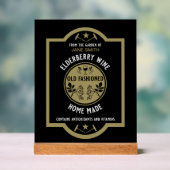 Custom Homemade Elderberry Acrylschild (Neutral)