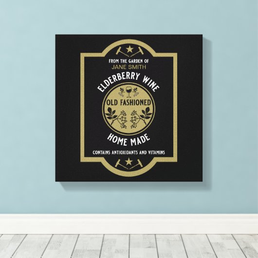 Custom Homemade Elderberry Leinwanddruck (Insitu (Holzboden))