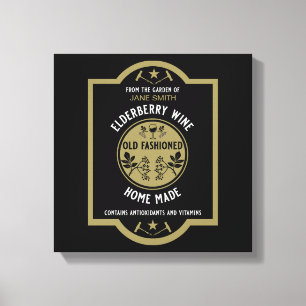 Custom Homemade Elderberry Leinwanddruck