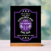 Custom Homemade Elderflower Acrylschild (Neutral)