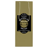 Custom Homemade Elderflower Geschenktüte Für Weinflaschen (Vorderseite)