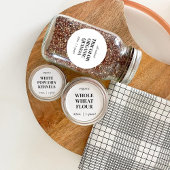 Custom Homemade Food Jar Label Runder Aufkleber