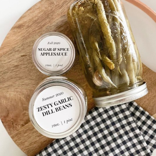 Custom Homemade Food Jar Label Runder Aufkleber