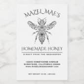 Custom Homemade Honey Lebensmitteletikett (Einzelnes Label)