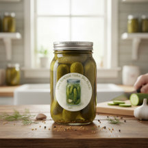 Custom Homemade Knolic Dill Pickles