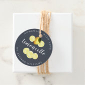 Custom Homemade Limoncello Dark Blue Flasche Gefal Geschenkanhänger (Beispiel)