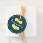 Custom Homemade Limoncello Deep Aquamarin Geschenkanhänger (Beispiel)