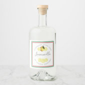 Custom Homemade Limoncello Italienische Flagge Alkoholflaschenetikett (Vorderseite)