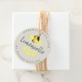 Custom Homemade Limoncello Light Gray Geschenkanhänger (Beispiel)