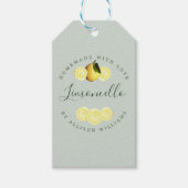 Custom Homemade Limoncello Pastel Green Geschenkanhänger (Vorderseite)