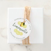 Custom Homemade Limoncello White Geschenkanhänger (Beispiel)
