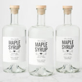 custom homemade maple syrup wedding favor alkoholflaschenetikett (Flaschen)