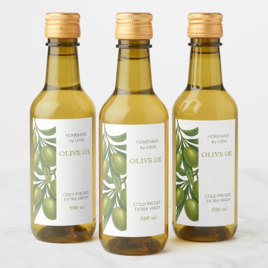 Custom Homemade Olive Oil Label Weinetikett (Flaschen)