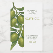 Custom Homemade Olive Oil Label Weinetikett (Einzelnes Label)