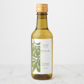 Custom Homemade Olive Oil Label Weinetikett (Vorderseite)