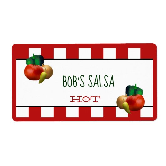 Custom Homemade Salsa Label (Vorne)