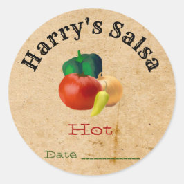 Custom Homemade Salsa Stickers