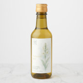 Custom Homemade Tuberose Oil Label Weinetikett (Vorderseite)