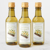 Custom Homemade Vanilla Extract Label Weinetikett (Flaschen)