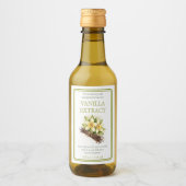 Custom Homemade Vanilla Extract Label Weinetikett (Vorderseite)