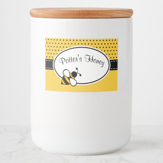 Custom Honey Bee Labels Lebensmitteletikett (Vorderseite)
