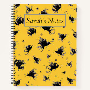 Custom Honey Bee Notebook Geschenk für Mama oder F Notizblock