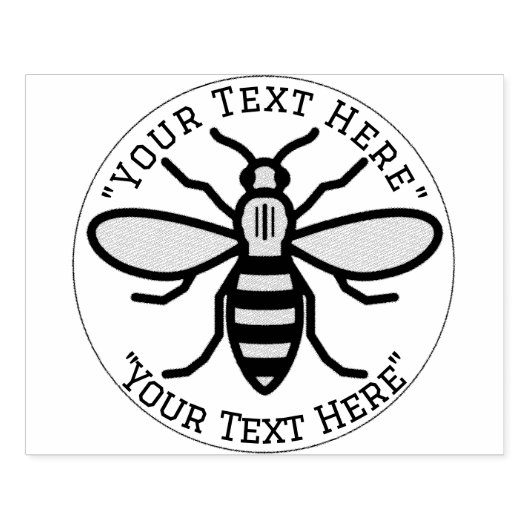 Custom Honey Bee Rubber Briefmarke Gummistempel (Prägung)