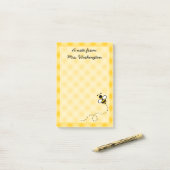 Custom Honey Bee Teacher's Post It Notes Geschenk Post-it Klebezettel (Auf Schreibtisch)