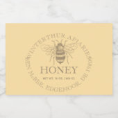Custom Honey Business Promotional Lebensmitteletikett (Einzelnes Label)
