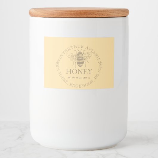 Custom Honey Business Promotional Lebensmitteletikett (Vorderseite)