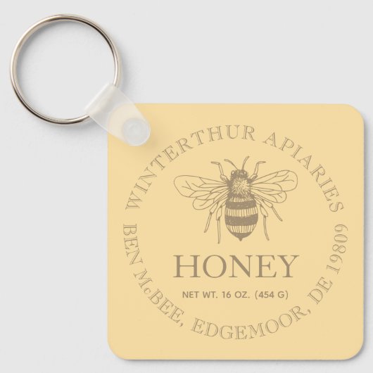 Custom Honey Business Promotional Schlüsselanhänger (Vorderseite)
