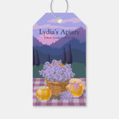 Custom Honey & Lavender Geschenkanhänger (Rückseite)