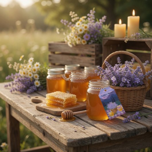 Custom Honey & Lavender Geschenkanhänger