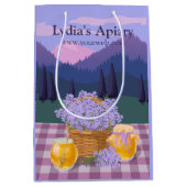 Custom Honey & Lavender Geschenktasche Mittlere Geschenktüte (Vorderseite)