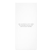 Custom Honey Price List Rack Card - Modern Minimal Werbekarte (Hinten)