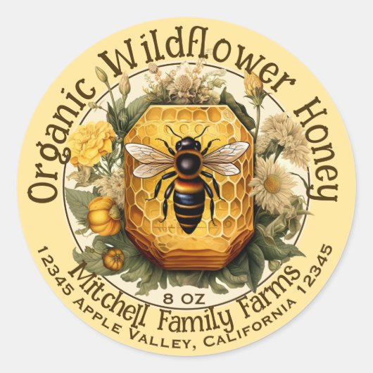 Custom Honey Sticker (Vorderseite)