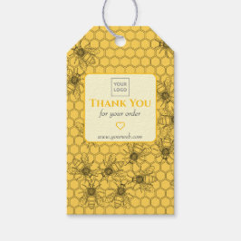 Custom Honeybee “Thank You” Tag for Honey Products Geschenkanhänger