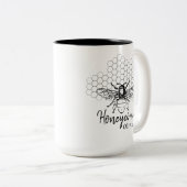 Custom Honeycomb Coffee Tasse (VorderseiteRechts)