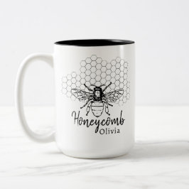 Custom Honeycomb Coffee Tasse