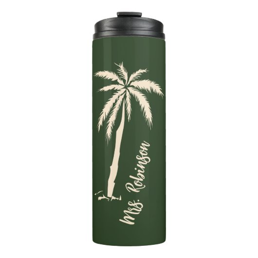 Custom Honeymoon Tumbler for Traveling Her and Him Thermosbecher (Vorderseite)