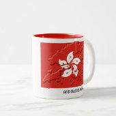 Custom HONGKONG Flag Zweifarbige Tasse (VorderseiteRechts)