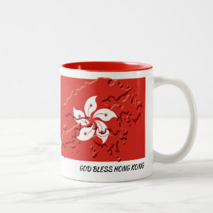 Custom HONGKONG Flag Zweifarbige Tasse
