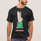 Custom HOPPY EASTER Bunny Funny Gag für Männer T-Shirt (Vorderseite)