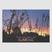 Custom Horizon Sunrise Foto Decoupage Seidenpapier (Vorderseite)