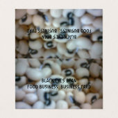 CUSTOM HORIZONTAL PATENT FOLGENDE GESCHÄFTSKARTE VISITENKARTEN (Außenseite Aufgefaltet)