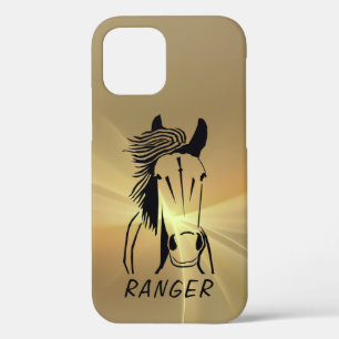 Custom Horse Apple IPhone 12 (Tough) Handy Case