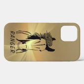 Custom Horse Apple IPhone 12 (Tough) Handy Case (Rückseite (Horizontal))