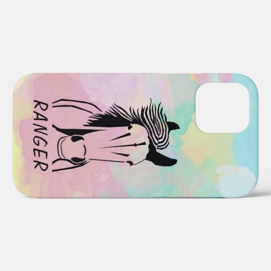 Custom Horse Apple IPhone 12 (Tough) Handy Case (Rückseite (Horizontal))
