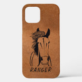 Custom Horse Apple IPhone 12 (Tough) Handy Case (Rückseite)